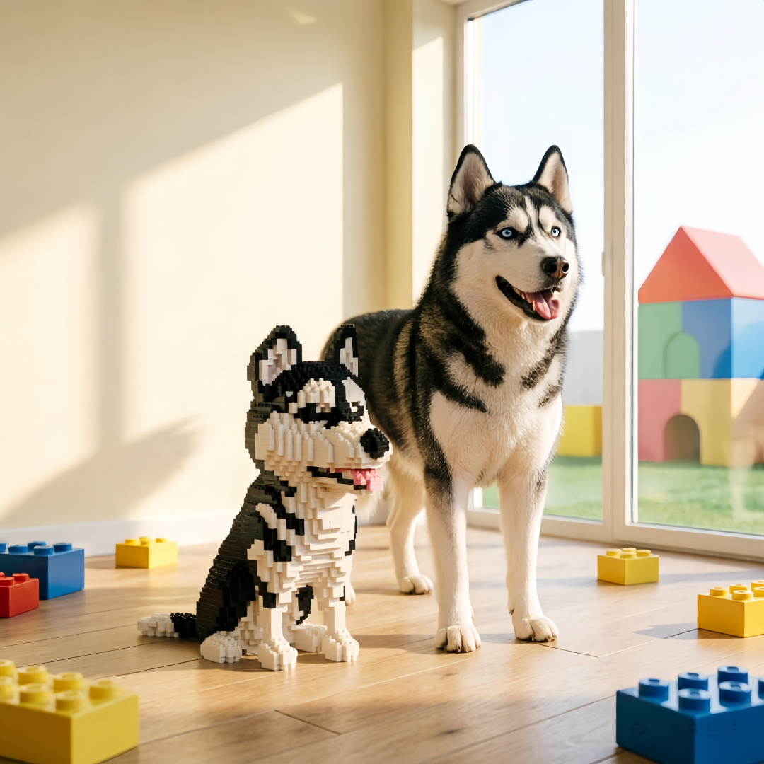 Kids Education And Recreation - Pet Lover Siberian Husky Dog Model