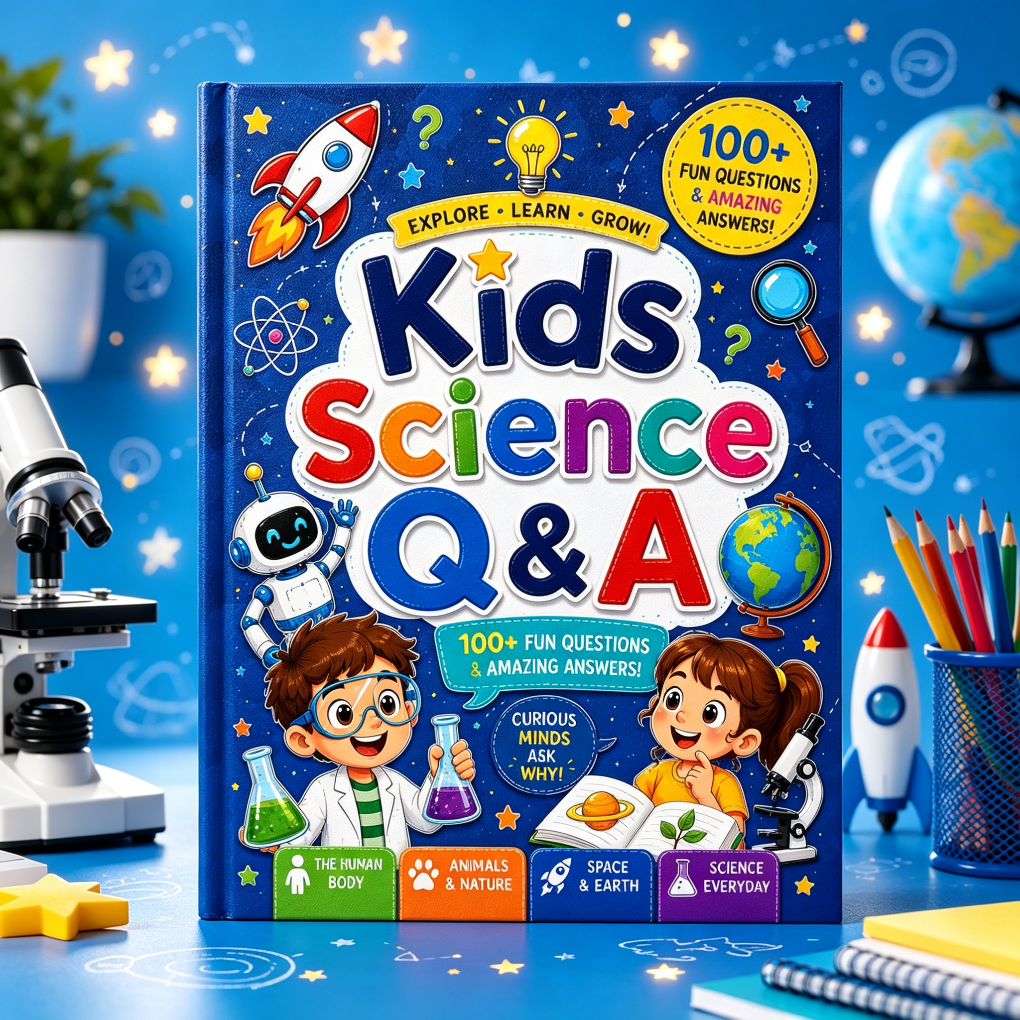 Kids Education Questions - Kids Science Q&A Book for Curious