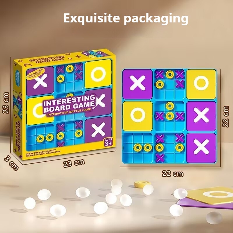 Kids Education Table - Fun Tic-Tac-Toe Board Game Kids Focus