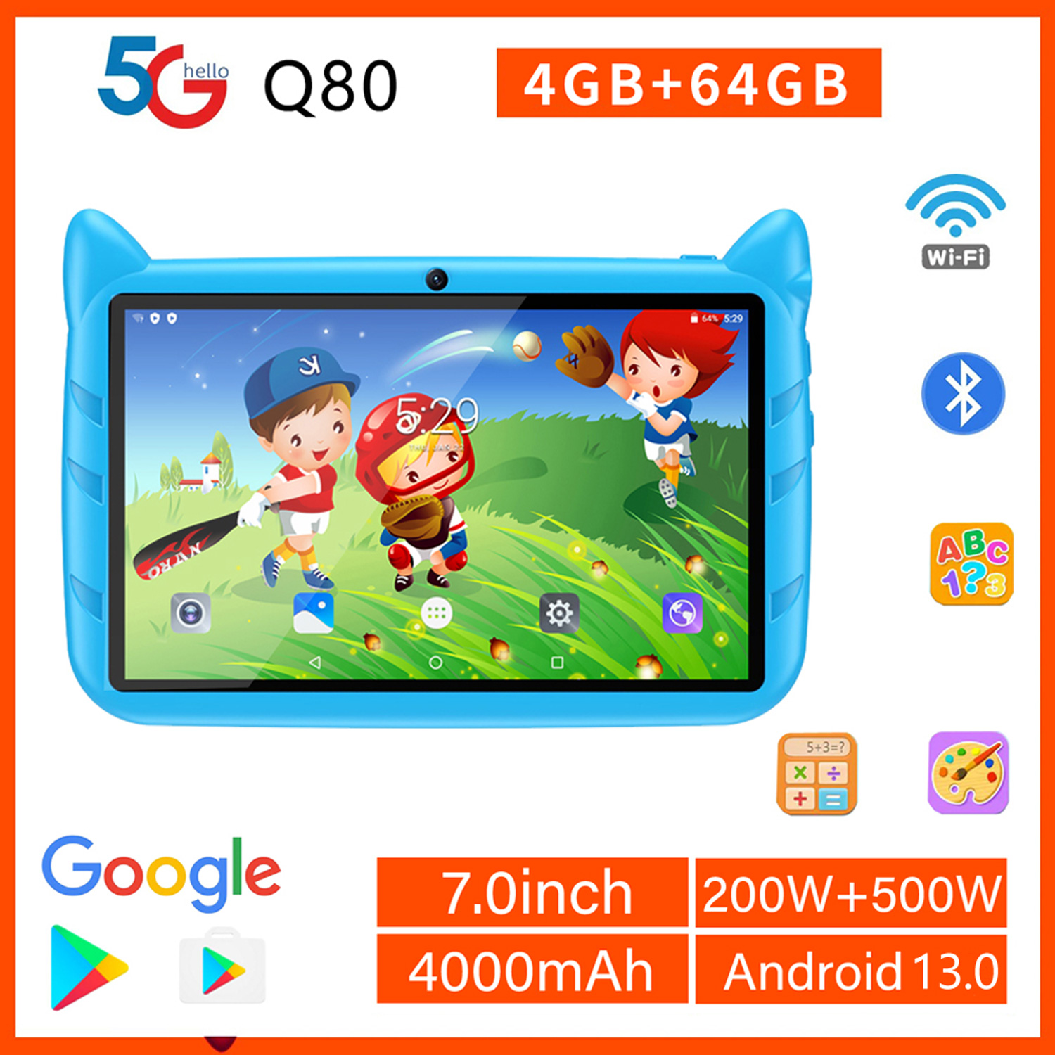 Kids Education Tablet - New 7 Inch Global Version 5G