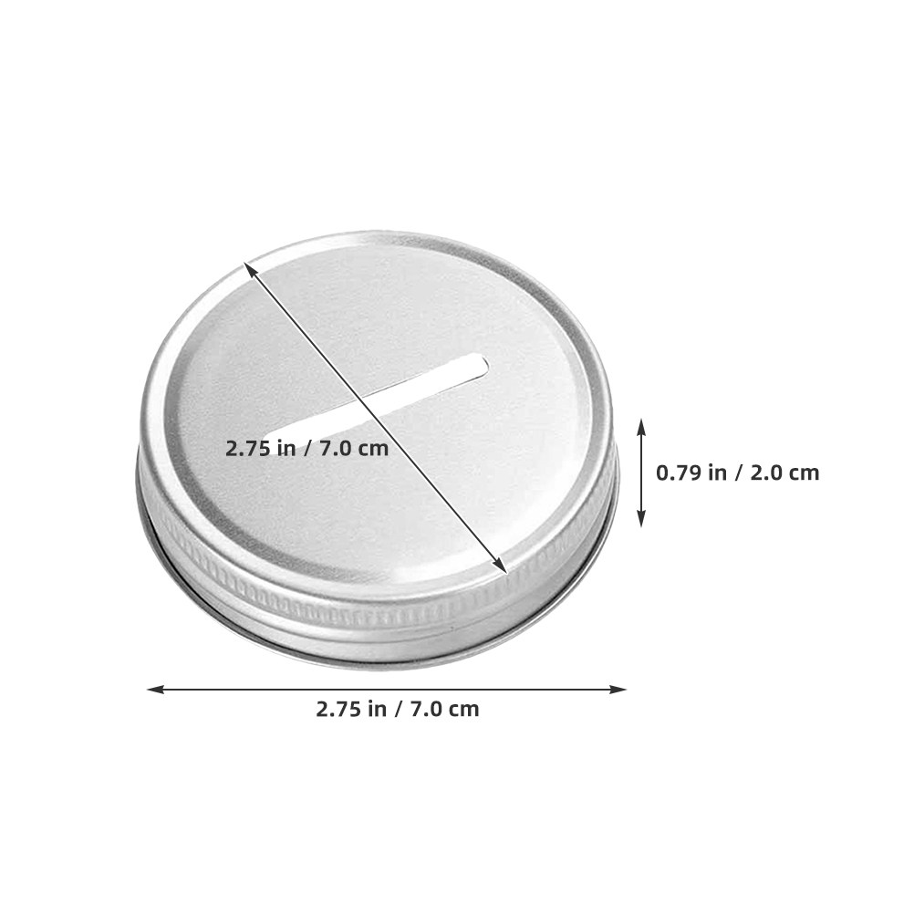 8Pcs Metal Mason Jar Coin Slot - Kids Education Savings บทวิจารณ์และราคา