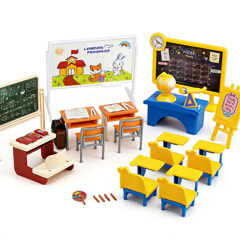 Miniature Class Furniture Set  - Kids Education Classes บทวิจารณ์และราคา