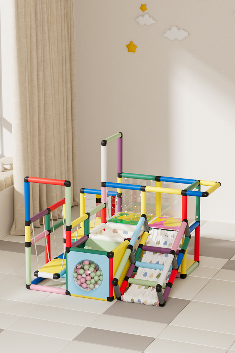 Indoor Toddler Slide Climbing  - Kids Education School บทวิจารณ์และราคา