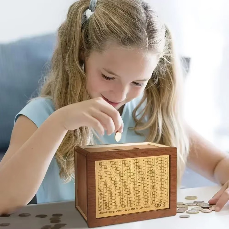 1-4PCS  Wooden Money Savings J - Kids Education Savings บทวิจารณ์และราคา