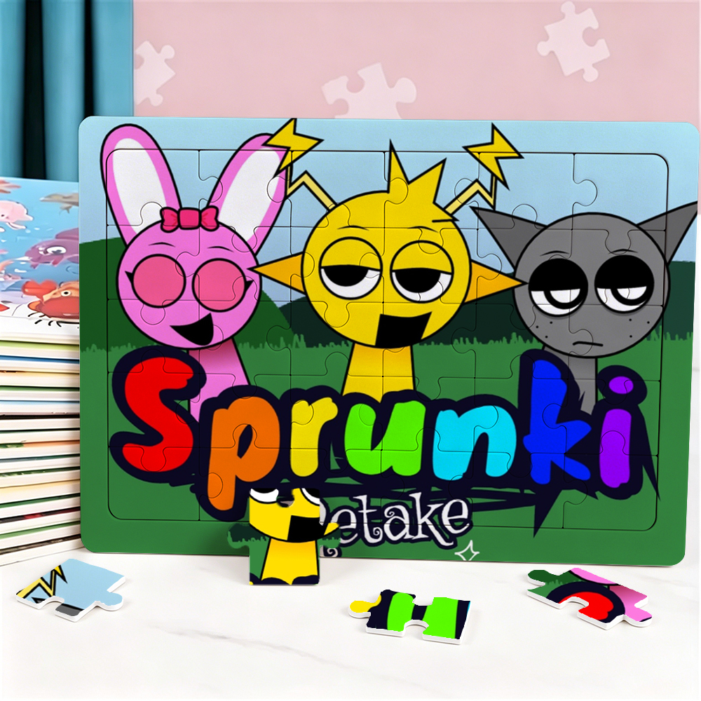 New Sprunki 30 Piece Puzzle Ca - Kids Education Yes บทวิจารณ์และราคา