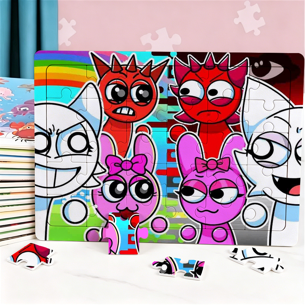 New Sprunki 30 Piece Puzzle Ca - Kids Education Yes บทวิจารณ์และราคา