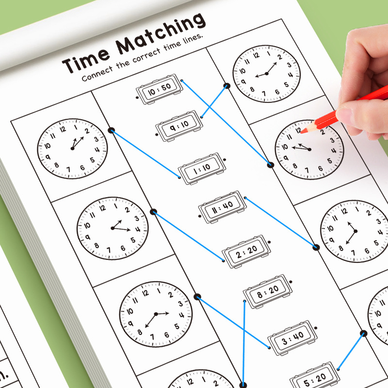 Kids Telling Time Educational  - Kids Education Worksheet บทวิจารณ์และราคา