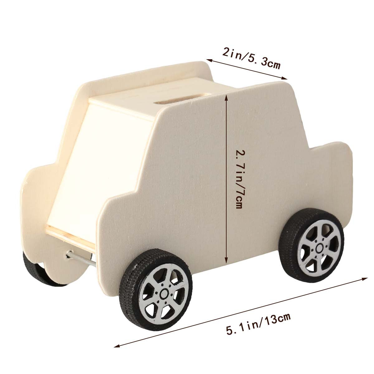 Wooden Car Piggy Bank DIY Colo - Kids Education Savings บทวิจารณ์และราคา
