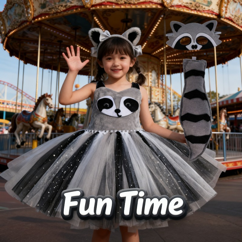 Kids Raccoon Cosplay Dress Ani - Kids Education School บทวิจารณ์และราคา
