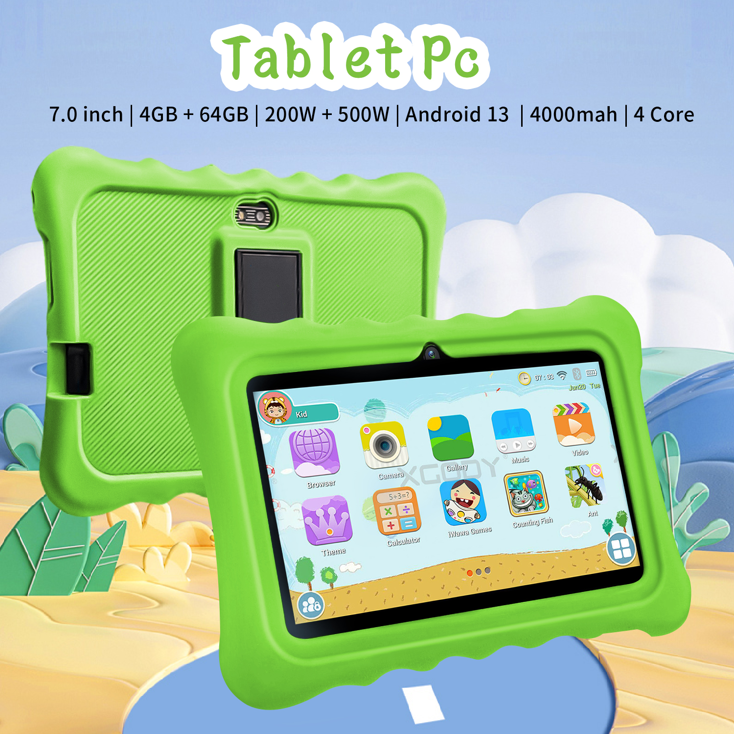 7 Inch Kids Tablet Quad Core 4 - Kids Education Tablet บทวิจารณ์และราคา