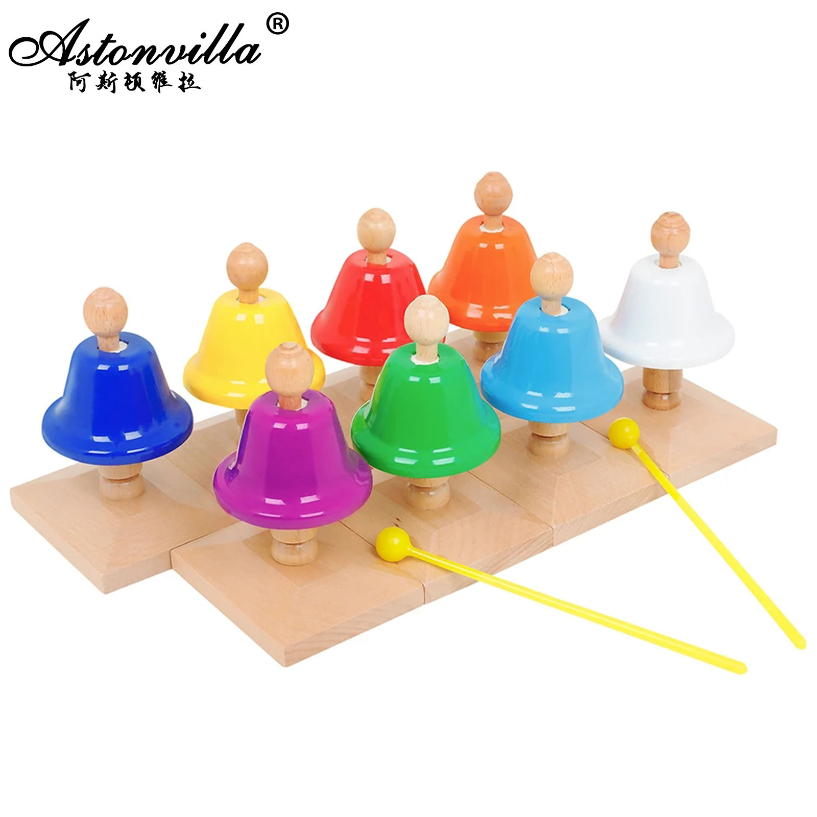 8 Tone Colorful Class Bell Woo - Kids Education Classes บทวิจารณ์และราคา