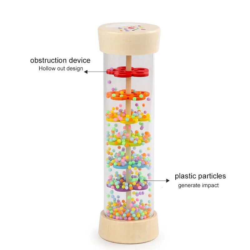 Rain Sound Tube Simulator Toy  - Kids Education Classes บทวิจารณ์และราคา