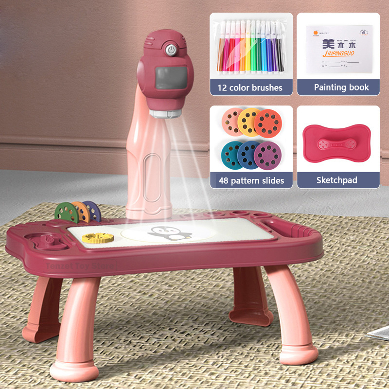 Smart Projector Kids Painting  - Kids Education Table บทวิจารณ์และราคา