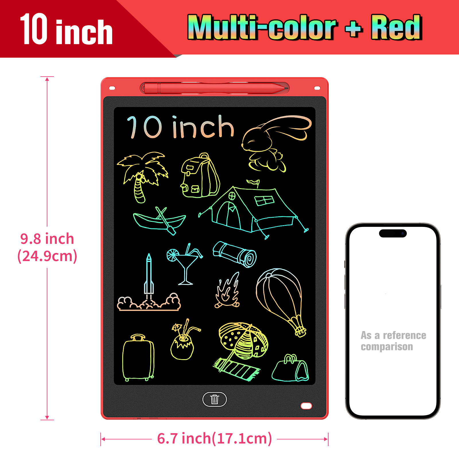 10 Inch LCD Drawing Tablet, Ha - Kids Education Tablet บทวิจารณ์และราคา