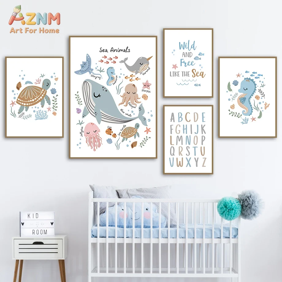 Whale Turtle Seahorse Octopus  - Kids Education Room บทวิจารณ์และราคา