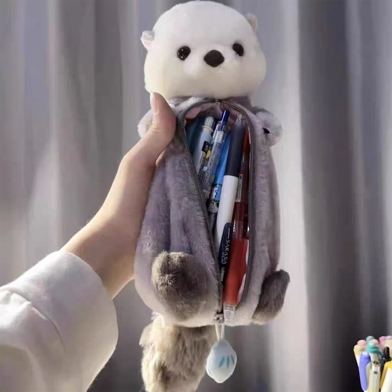 Creative Plush Toy Pencil Case - Kids Education School บทวิจารณ์และราคา
