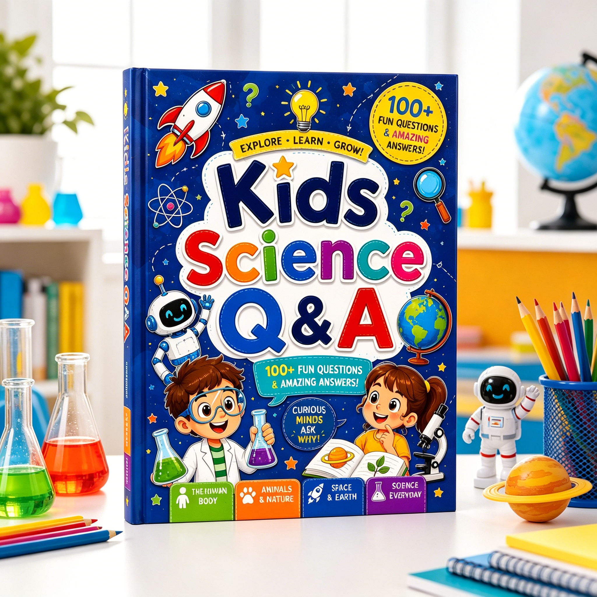 Kids Science Q&A Book for Curi - Kids Education Questions บทวิจารณ์และราคา