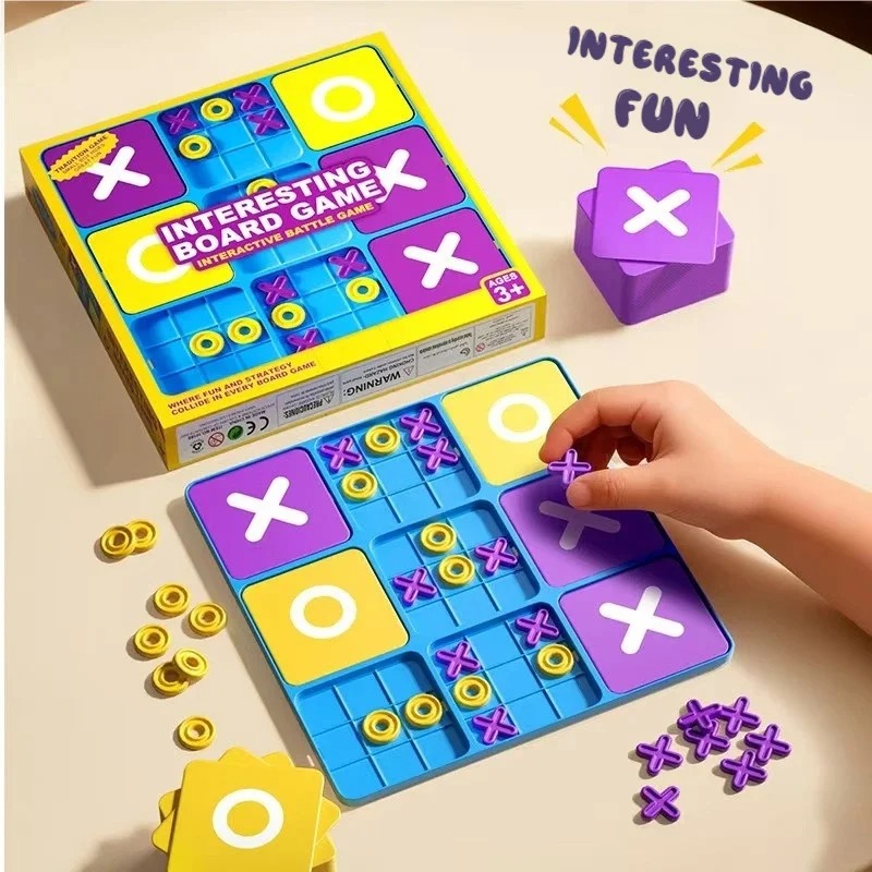 Fun Tic-Tac-Toe Board Game Kid - Kids Education Table บทวิจารณ์และราคา