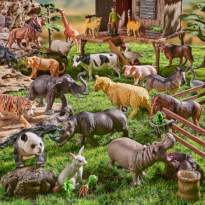 Montessori Toy Wild Farm Dinos - Kids Education Yes บทวิจารณ์และราคา