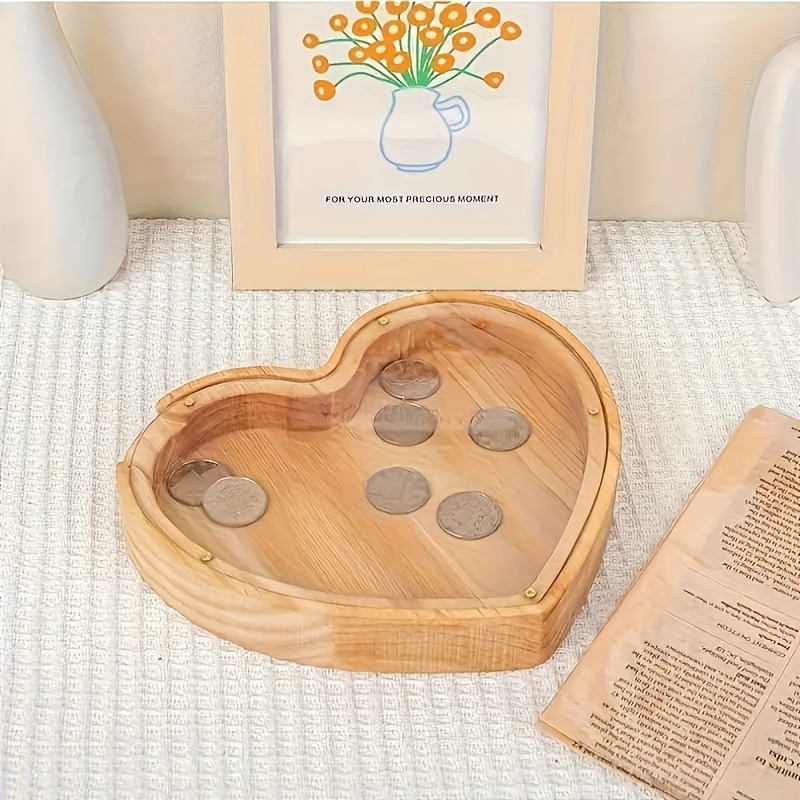 Wooden Letter Piggy Bank for K - Kids Education Savings บทวิจารณ์และราคา