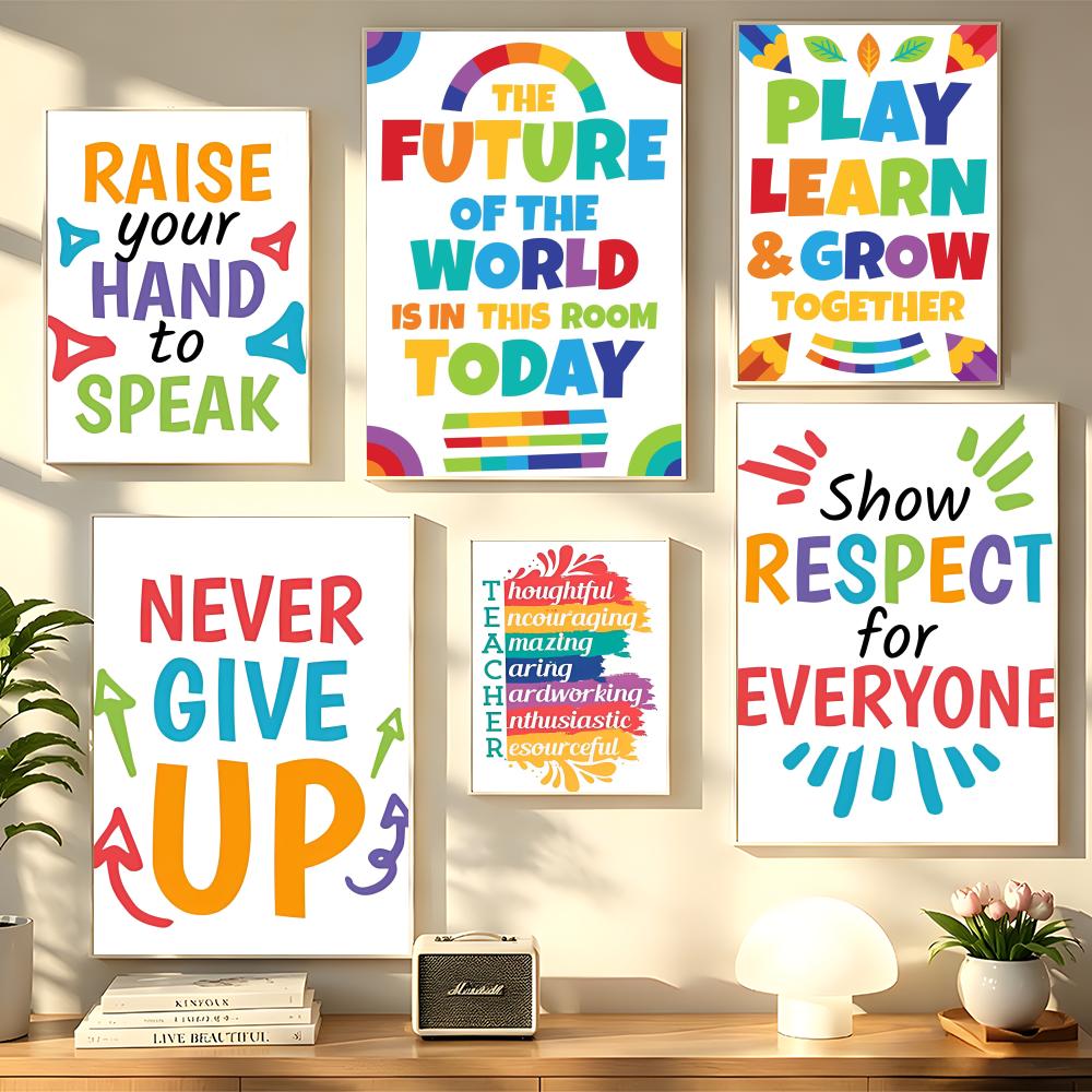 Positive Kid Classroom Wall Pi - Kids Education Room บทวิจารณ์และราคา