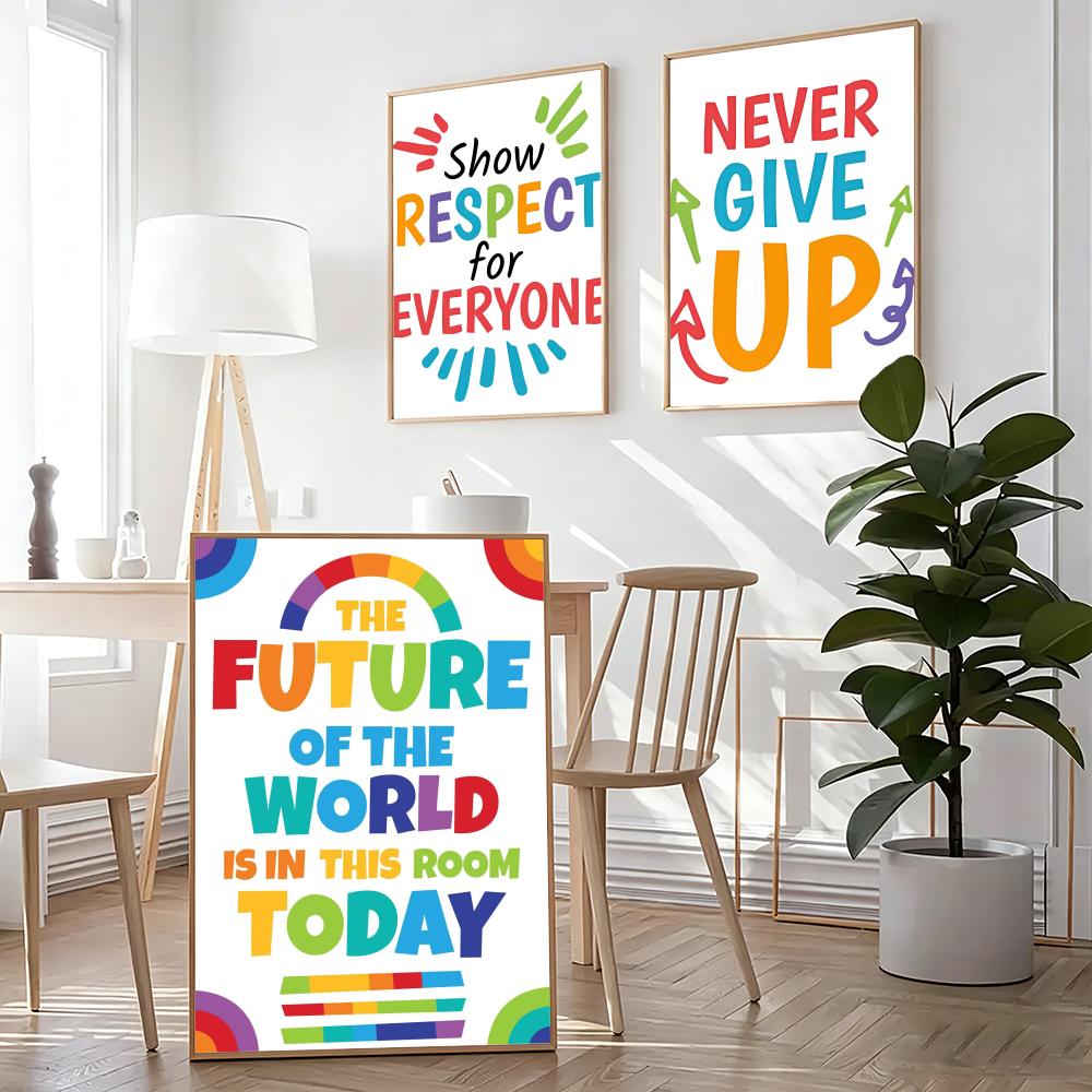 Positive Kid Classroom Wall Pi - Kids Education Room บทวิจารณ์และราคา