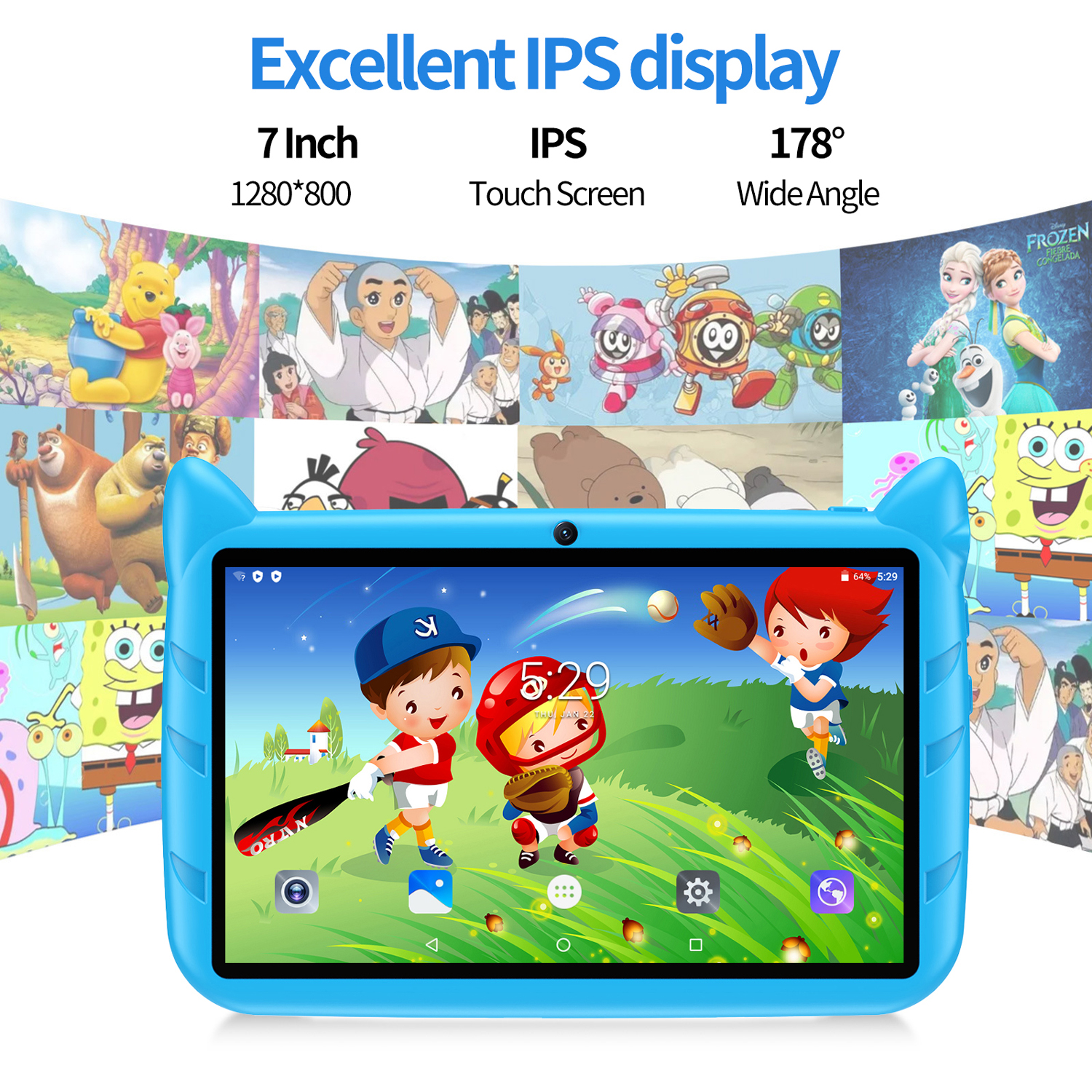 New 5G WiFi Kids Tablet 7 Inch - Kids Education Tablet บทวิจารณ์และราคา