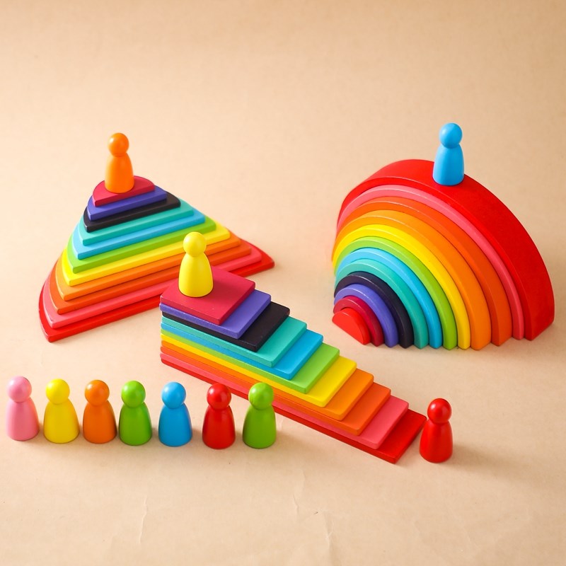 Montessori Wooden Block Toys B - Kids Education Yes บทวิจารณ์และราคา