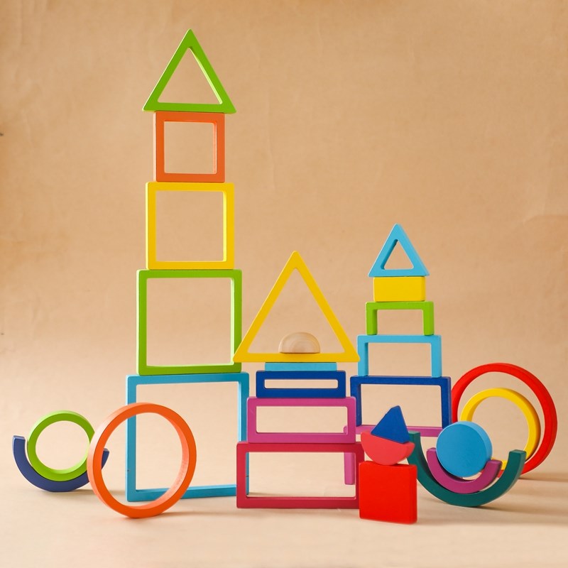Montessori Wooden Block Toys B - Kids Education Yes บทวิจารณ์และราคา