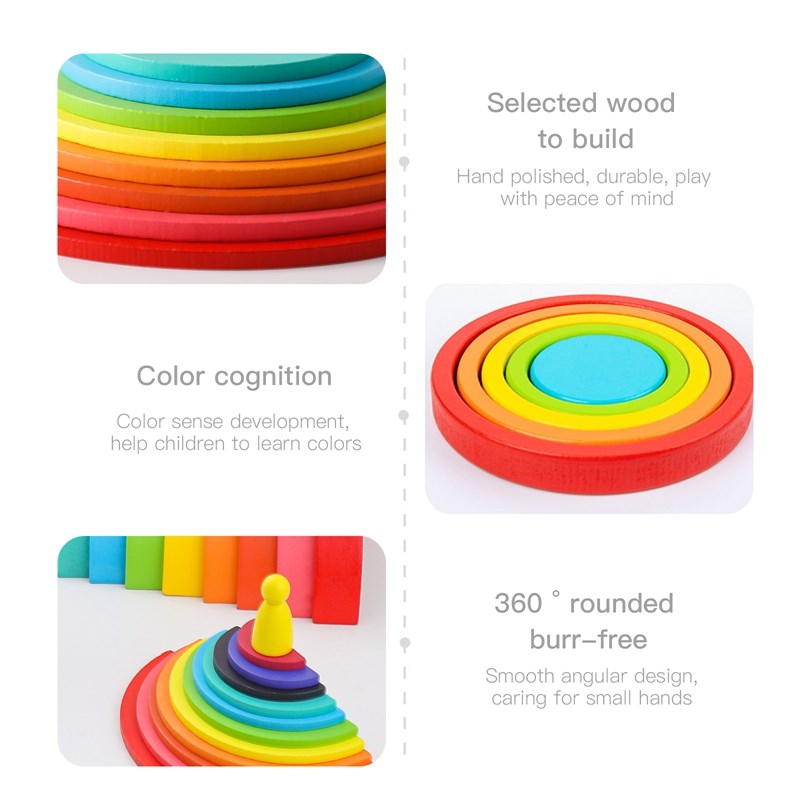 Montessori Wooden Block Toys B - Kids Education Yes บทวิจารณ์และราคา