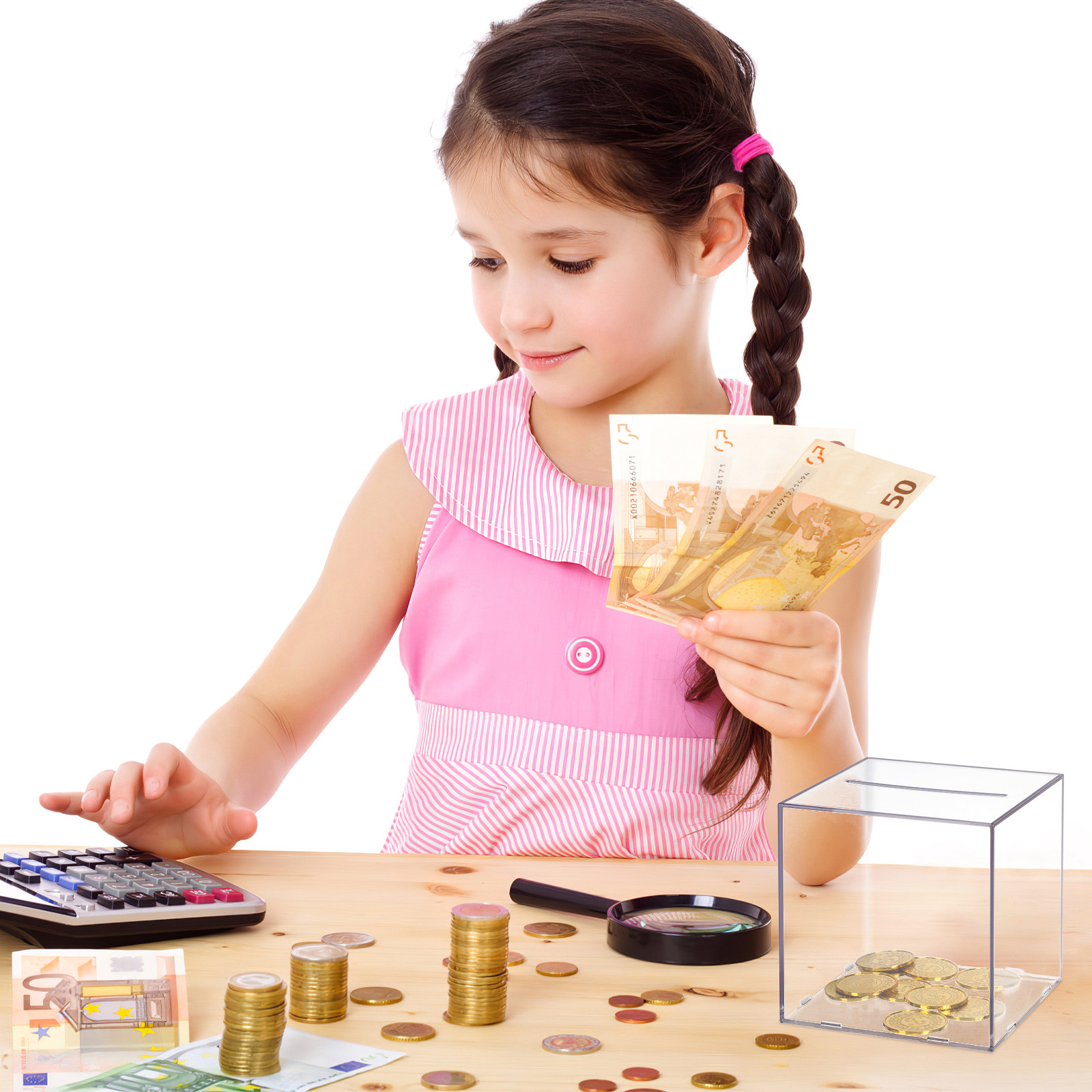 Transparent Acrylic Cube Savin - Kids Education Savings บทวิจารณ์และราคา