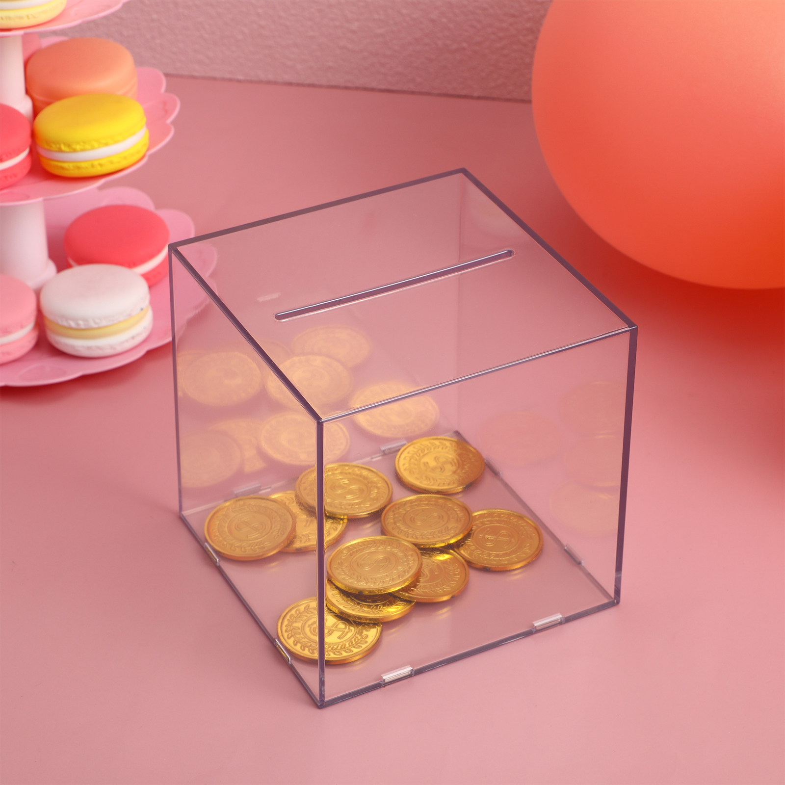 Transparent Acrylic Cube Savin - Kids Education Savings บทวิจารณ์และราคา