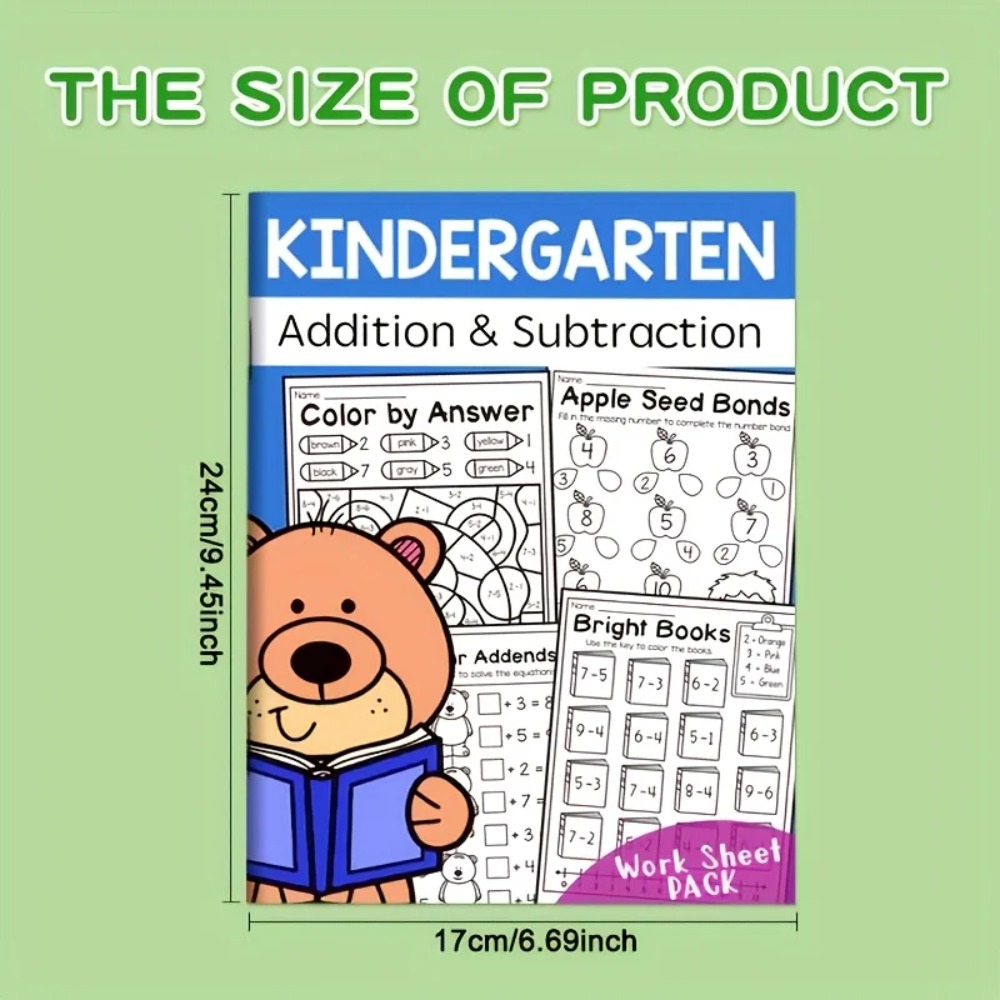 Addition Subtraction Worksheet - Kids Education Worksheet บทวิจารณ์และราคา