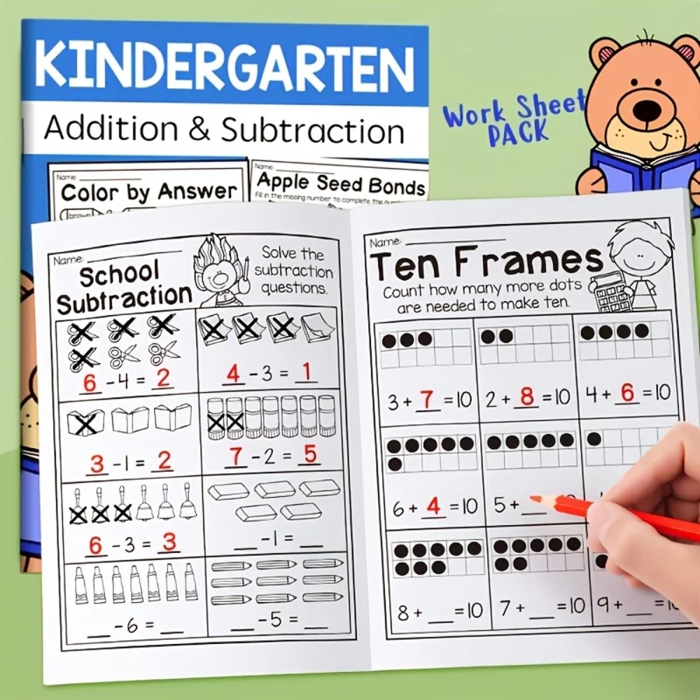 Addition Subtraction Worksheet - Kids Education Worksheet บทวิจารณ์และราคา