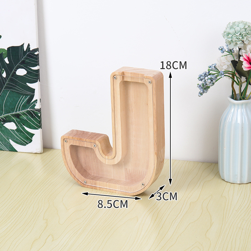 Wooden Alphabet Money Box for  - Kids Education Savings บทวิจารณ์และราคา