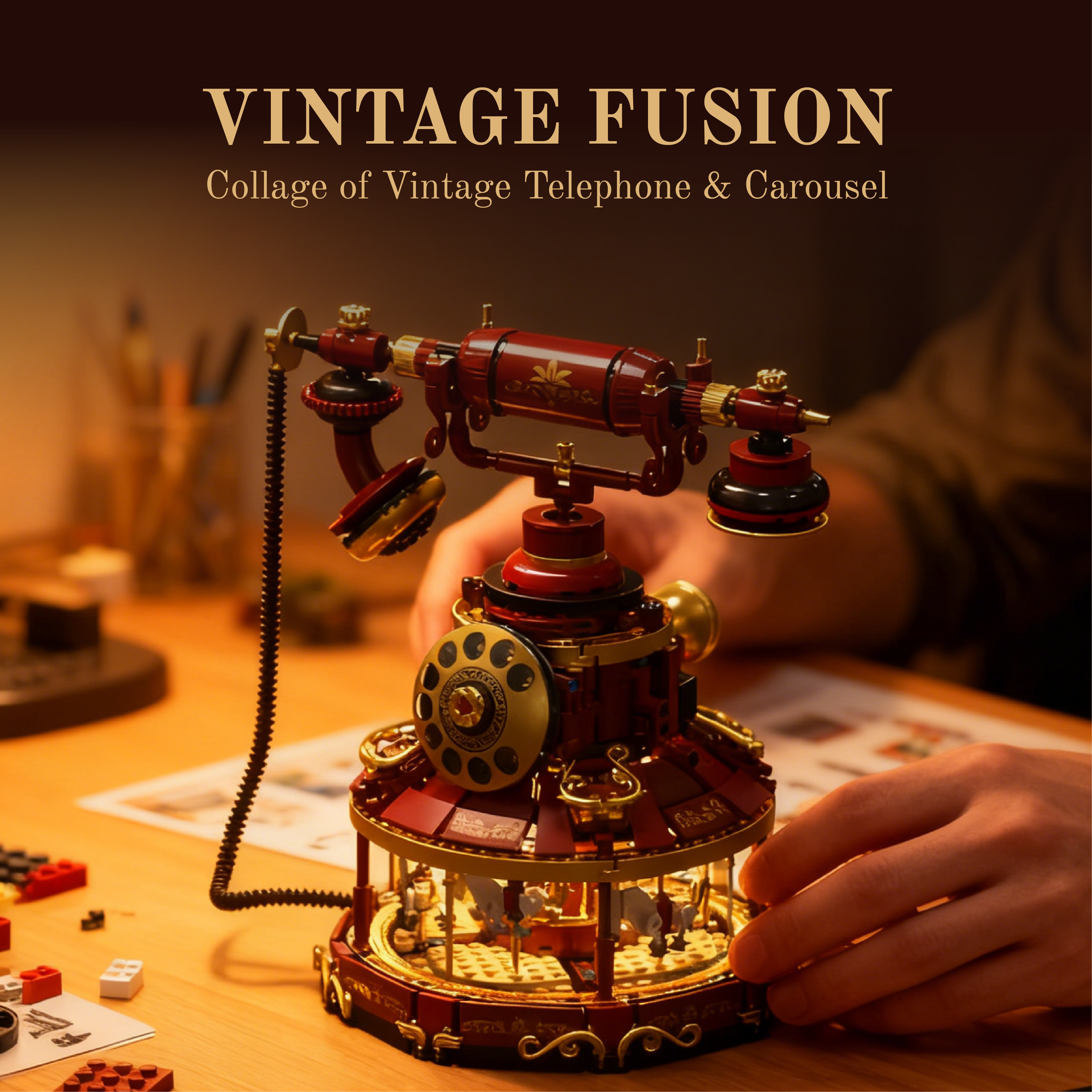 1130PCS Retro Telephone MOC Bu - Kids Education Yes บทวิจารณ์และราคา