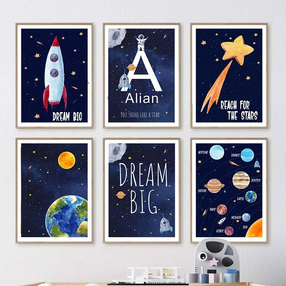 1pc Canvas painting  Custom Na - Kids Education Yes บทวิจารณ์และราคา